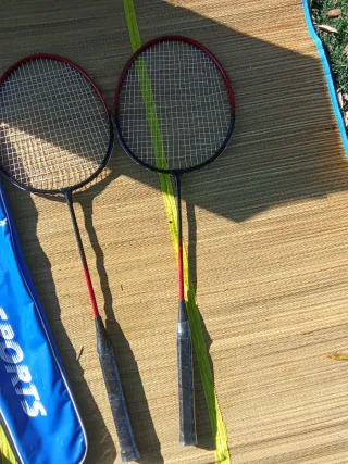 Raquetas de bádminton con funda
