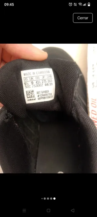 Zapatillas Adidas Negras Talla 43
