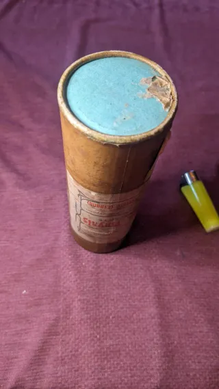 Bote caja cartón medicina antigua farmacia