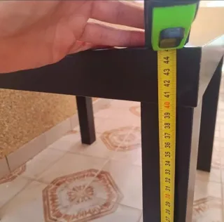 Mesa negra desmontable