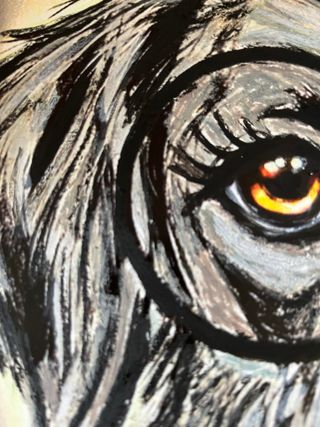 Cuadro Original Perro con Gafas