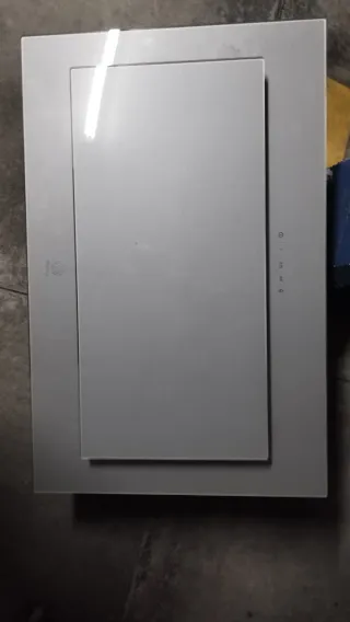 Campana extractora gris 80/52/34 cm