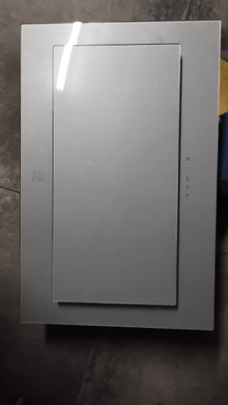 Campana extractora gris 80/52/34 cm