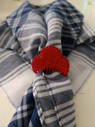 Anillo para sujetar pañuelo, sin hacer nudo