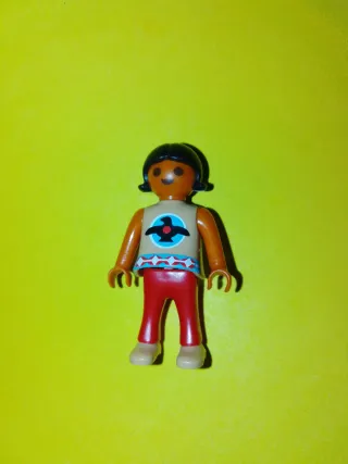 Playmobil figura niña india oeste western indios
