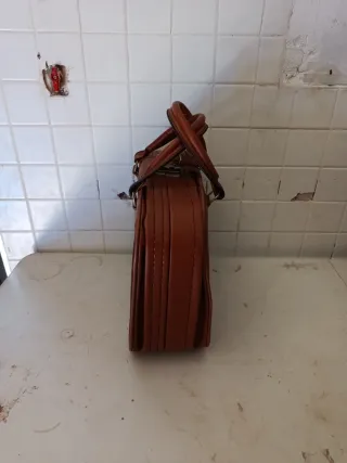 Maleta o bolso de mano vintage años 70