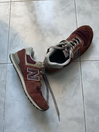 Tênis New Balance 574 Bege/Marrom Tam 40