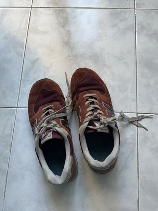 Tênis New Balance 574 Bege/Marrom Tam 40