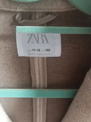 Abrigo paño Zara beige