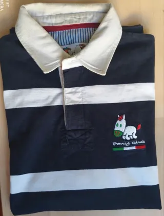 Polo Manga Larga Bocha Talla M Rayas