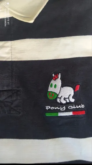 Polo Manga Larga Bocha Talla M Rayas
