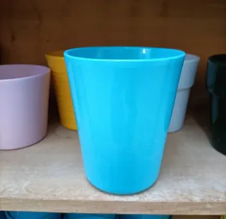 Set 5 Vasi Ceramica Azzurra