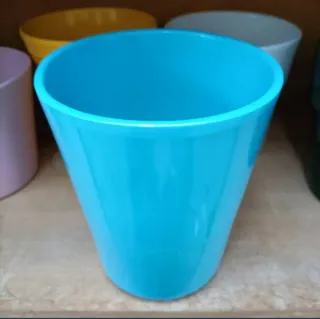 Set 5 Vasi Ceramica Azzurra