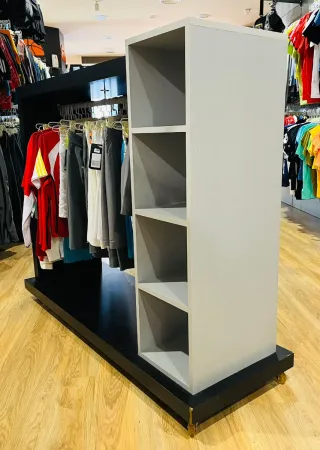 Góndola madera maciza con ruedas