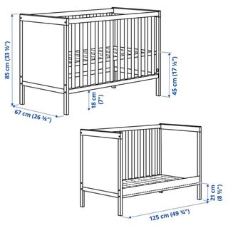Cuna IKEA 60x120 con colchón