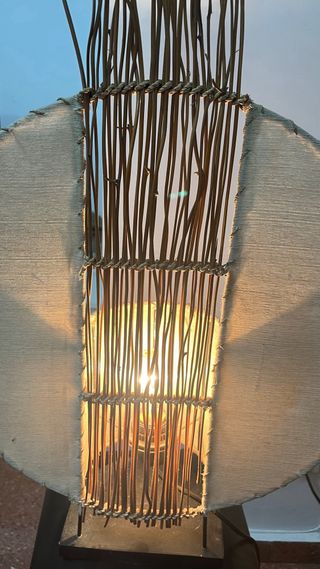 Lámpara diseño natural artesanal única