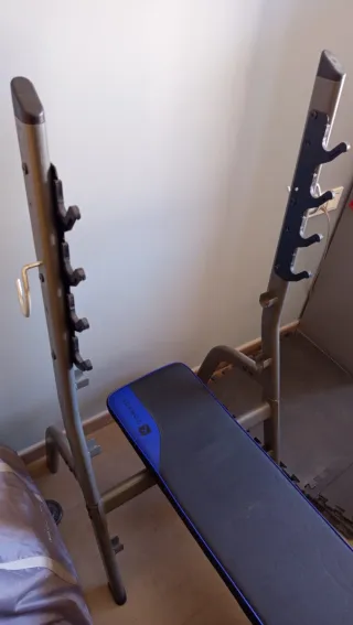 Banco de pesas Domyos plegable