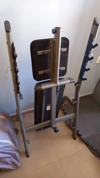 Banco de pesas Domyos plegable