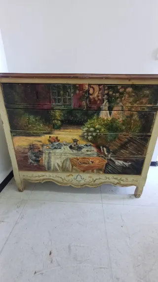 Cómoda pintada  Claude Monet