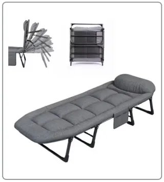 Cama Plegable Gris