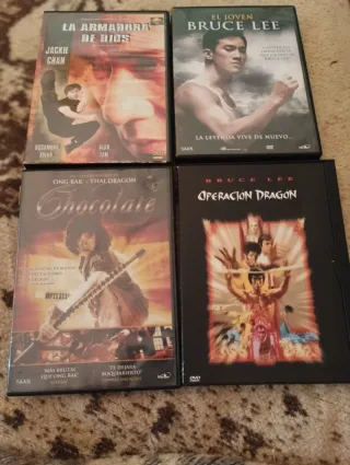 Lote 4 Películas DVD Acción Bruce Lee Jackie Chan