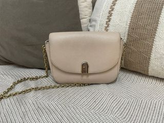Bolso Furla crema cadena
