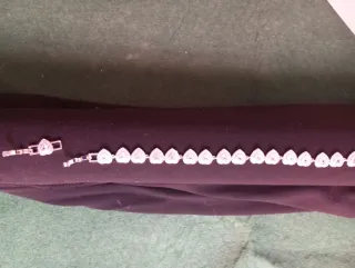 Pulsera de acero con circonitas, replicas Swarovsk