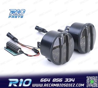 INTERMITENTES FRONTALES PARA JEEP WRANGLER JK 07- LED NEGRO