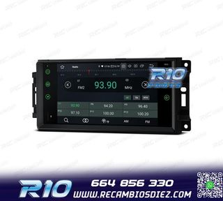 RADIO GPS ANDROID 13 PARA JEEP WRANGLER 07-12, GRAND CHEROKE
