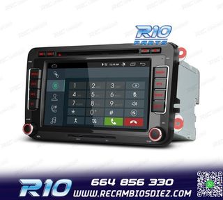 RADIO GPS ANDROID 13 PARA VOLKSWAGEN VW SEAT SKODA TOURAN 7"