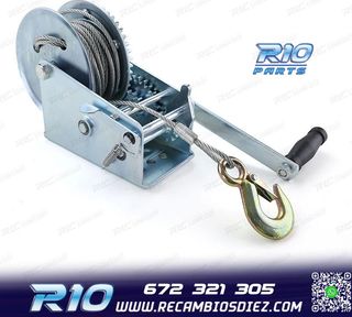 CABRESTANTE PROFESIONAL 1500KG Y 10 METROS