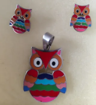 Set de Joyería de Búho Multicolor