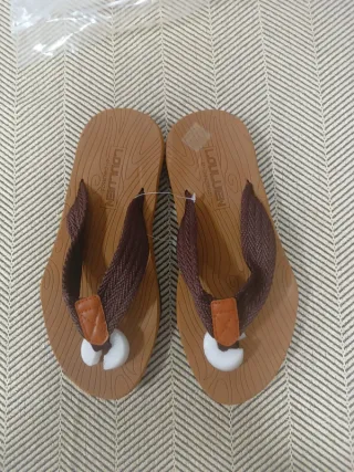 Chanclas LOULUEN Hombre Talla 41 Marrón
