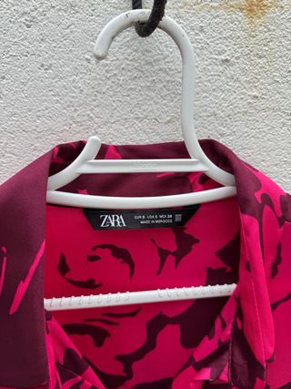Blusa Zara Estampada Floral Talla S
