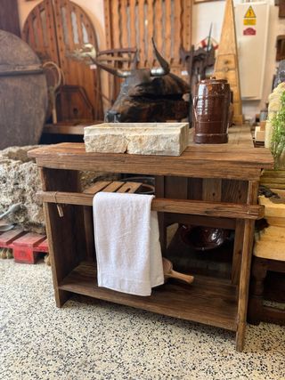 Consola rústica madera