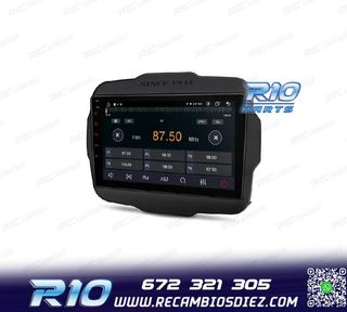 RADIO GPS ANDROID 14 PARA JEEP RENEGADE 15-20