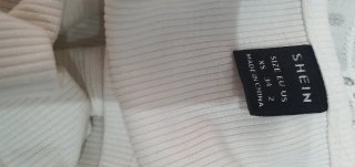 Top Shein blanco talla S