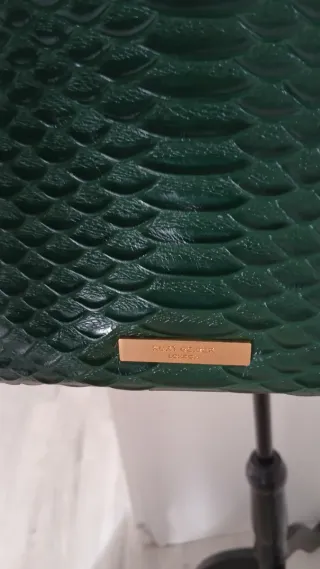 Bolso Tote Kurt Geiger London Verde Piel Serpiente
