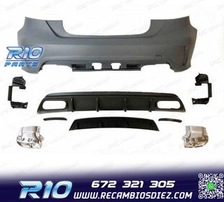 PARAGOLPES TRASERO MERCEDES CLASE A W176 A45 12-18 LOOK AMG