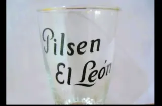 6 Vasos Cerveza El Leon Dorados