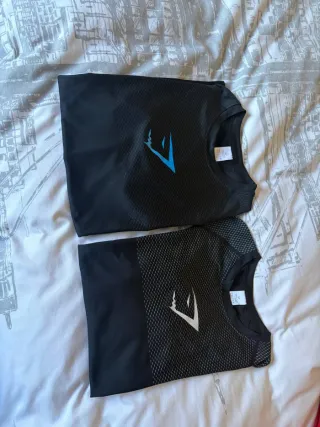 2 Camisetas Gymshark Negras