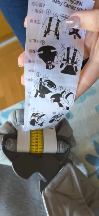 Mochila Portabebés BabyBjörn Gris