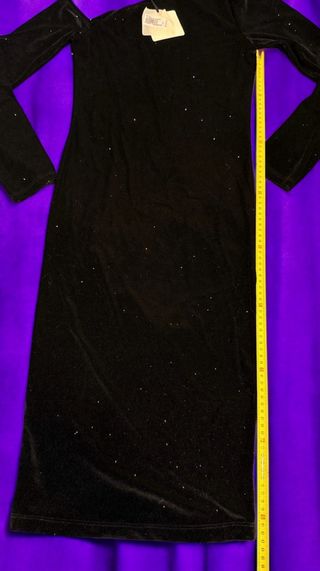 Abito nero con strass Vicolo tg S