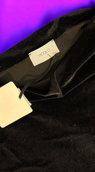 Abito nero con strass Vicolo tg S