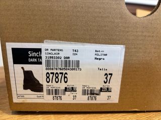 Botas Dr. Martens Sinclair Plataforma Talla 37