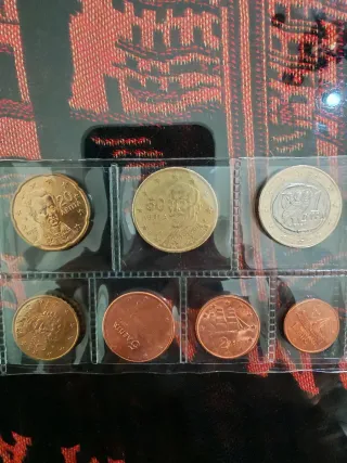 8 valores Grecia 2002 Euros. Sin Circular.