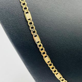 Cadena Figaro Labrada 3x1 Oro