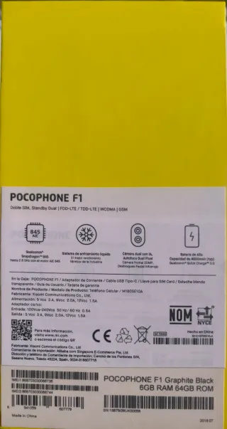Pocophone F1 Xiaomi Negro