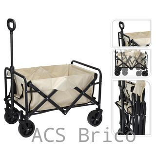 Carro Acero Playa Plegable 50 Kg - 75x53x48 cm