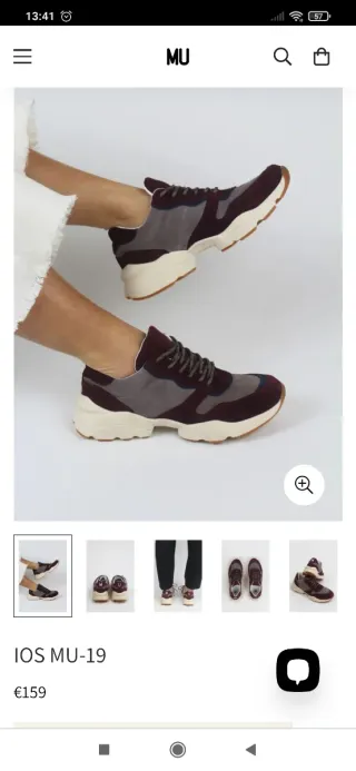 Zapatillas MU granates
